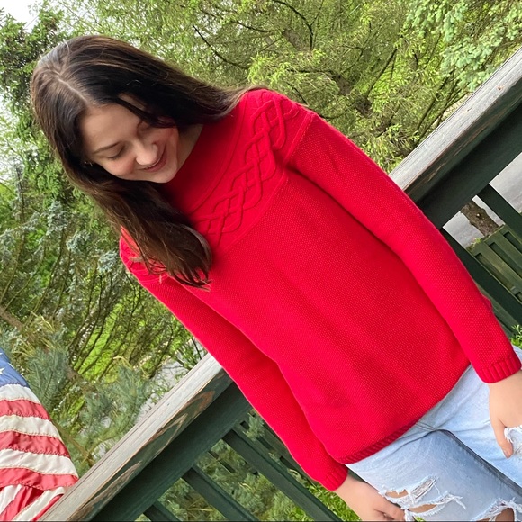 Talbots red sweater - Picture 7 of 9